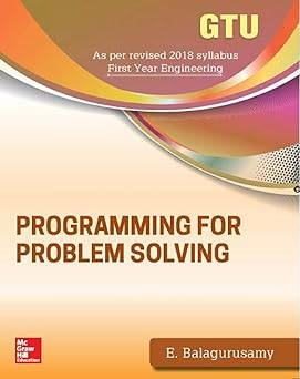 Programming For Problem Solving Mc graw hill